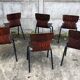 Lot de 6 chaises vintage Eromes E5