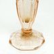 Art Deco vase, pressed rosé glass, Sweden, 1960s