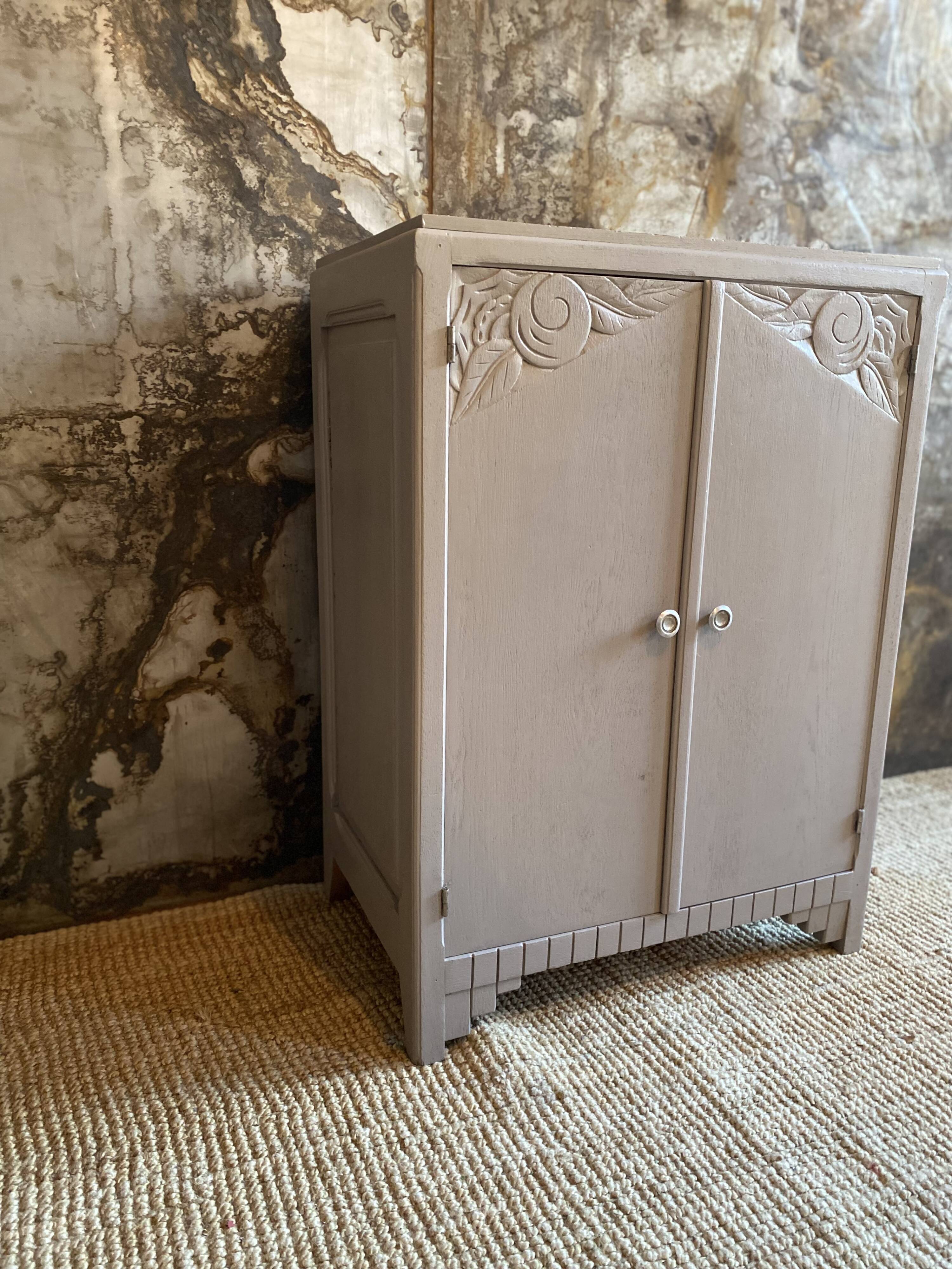 Buffet 50s raw wood & ice brown