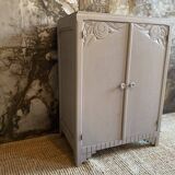 Buffet 50s raw wood & ice brown