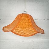 Rattan & cane petal suspension