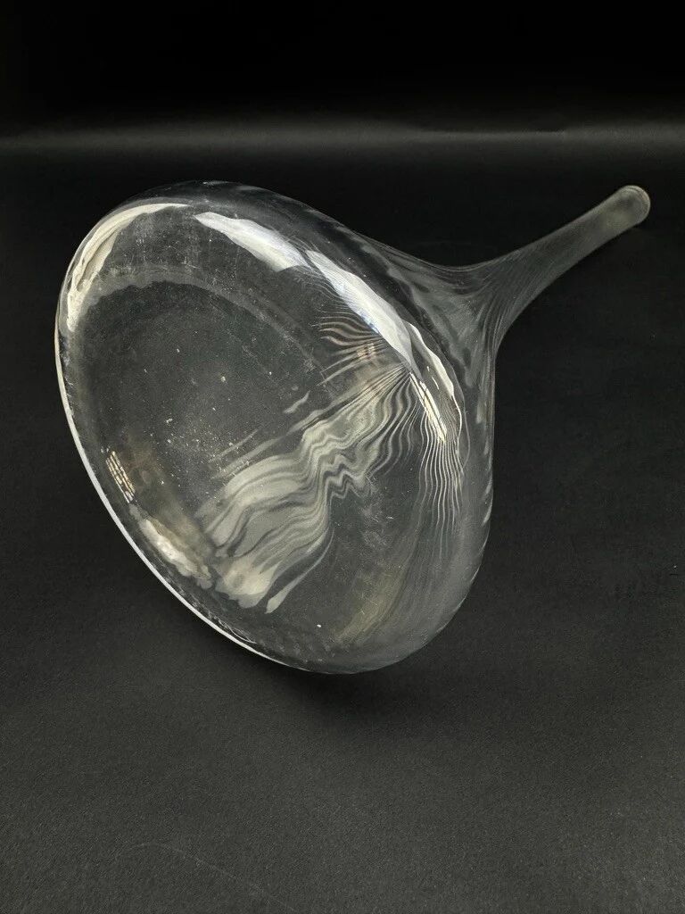 Vase Daum Nancy en cristal clair, XXe siècle