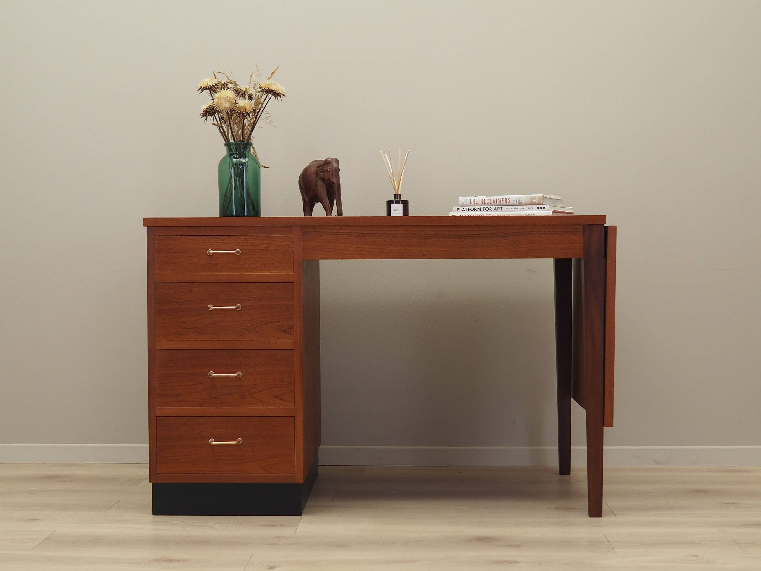 Teak desk, Danish design, 1970s, production: Denmark