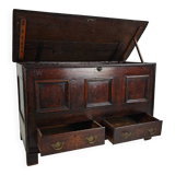 Antique 18th century Georgian oak mule chest / coffer / blanket box