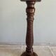 Twisted wooden stool