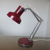 Articulated lamp in chromed metal and lacquered metal 60s 70s