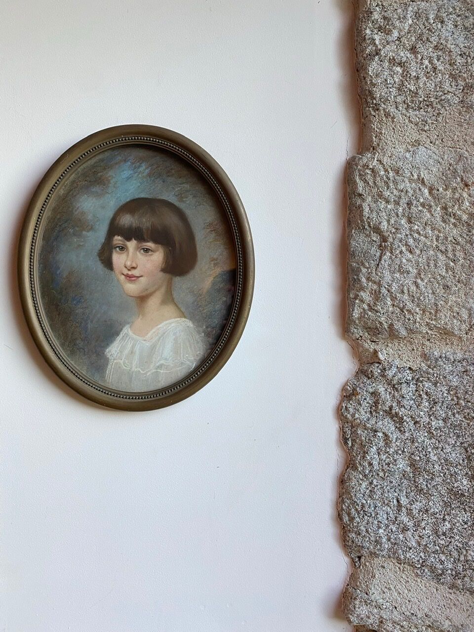 Portrait of a young girl, signed, 20th century