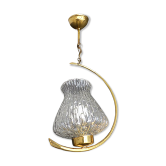 Lampe applique vintage murale en laiton 50