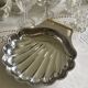 Silver-plated metal shell dish