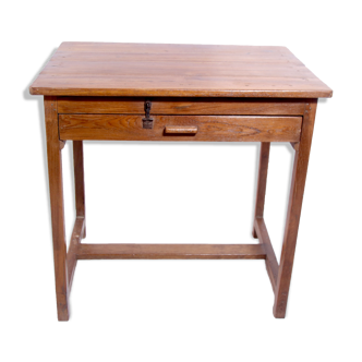 Old Burmese teak console with 1 drawer