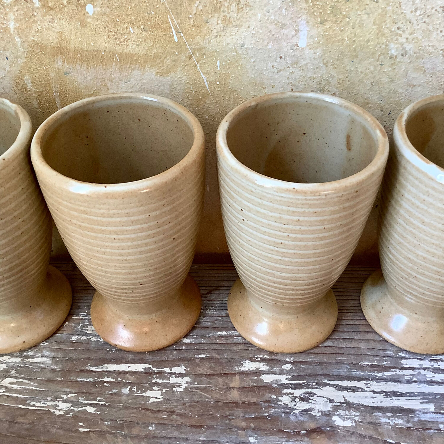 Lot de 6 mazagrans en grès