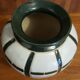 Vintage ceramic vase sunflower pattern