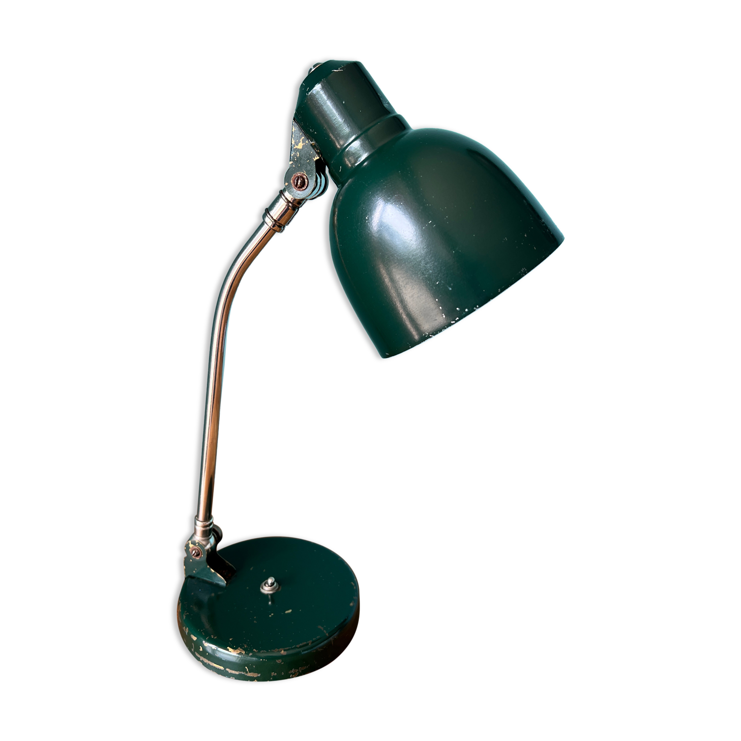 Bedside lamp from the 1950's, mid century table lamp with industrial style