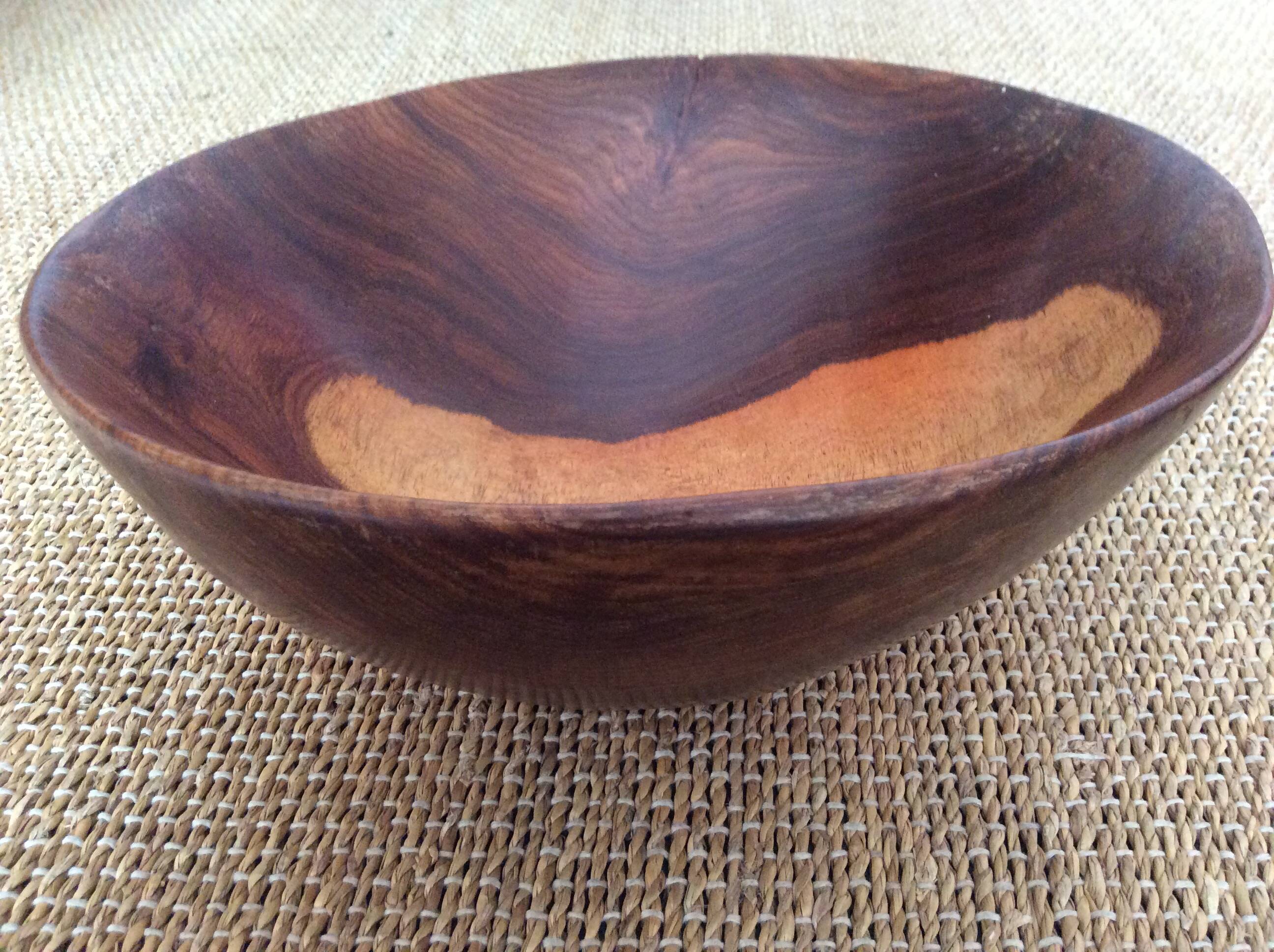 Wooden salad bowl