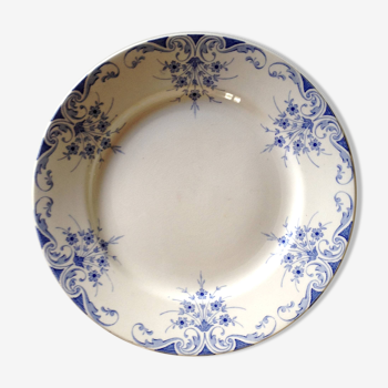 Assiette en faïence lunéville modèle "sans gêne"