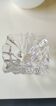 Vide poche en cristal en forme de Diamant taillé. Style Baccarat. Diam 15cm