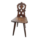 Chaise en bois sculpté