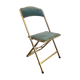 Chaise pliante vintage Chaisor en velours bleu
