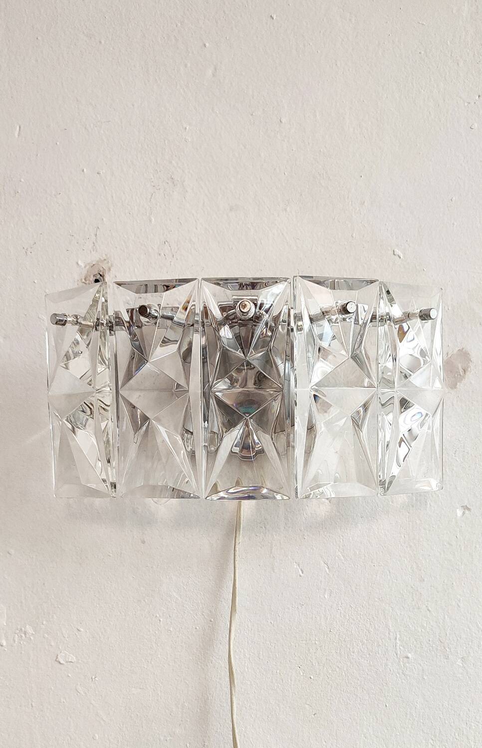 Par de apliques de pared "Kinkeldey". Alemania, 1970s.