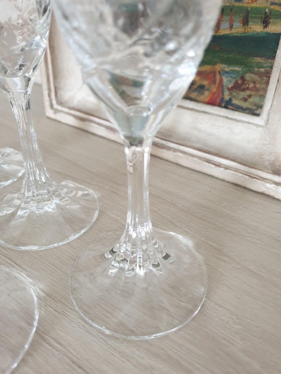Klein crystal champagne flutes
