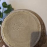 Vintage stoneware teapot signed by Nathalie and Christophe Hurtault.