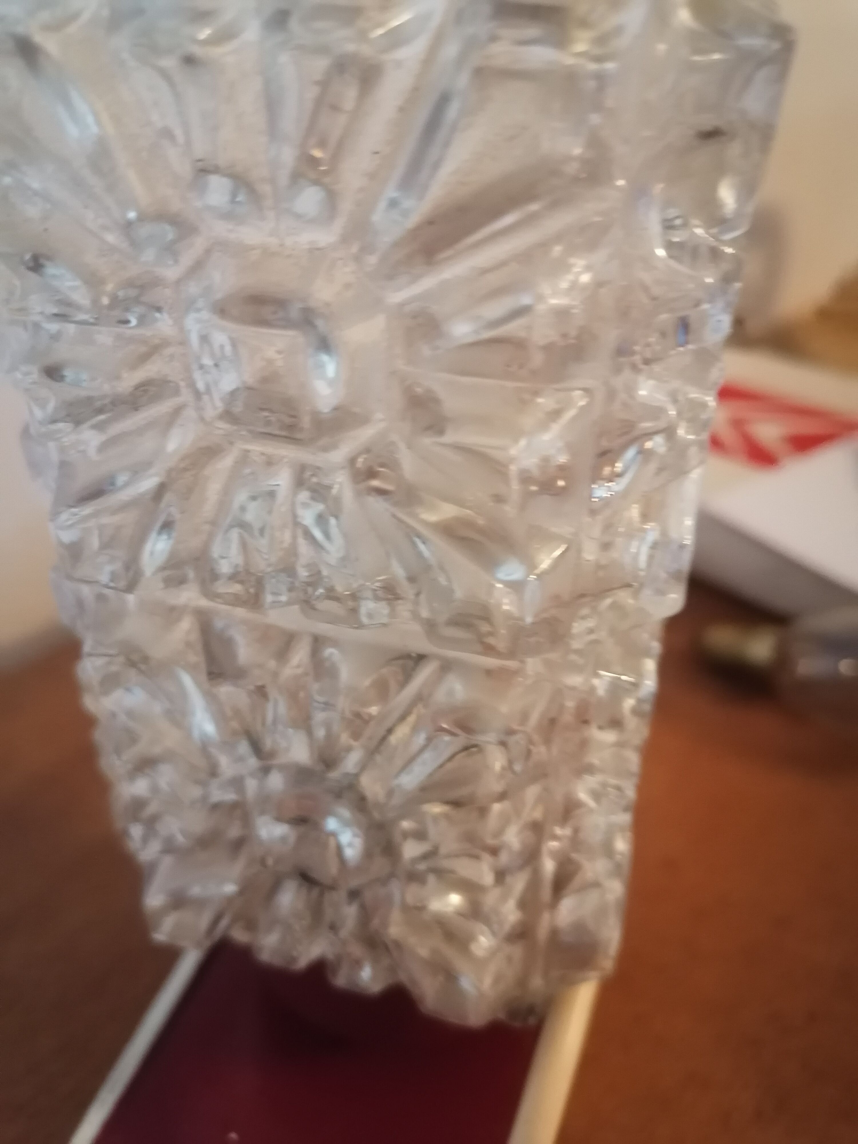 Lampe chevet bureau verre 1960 70
