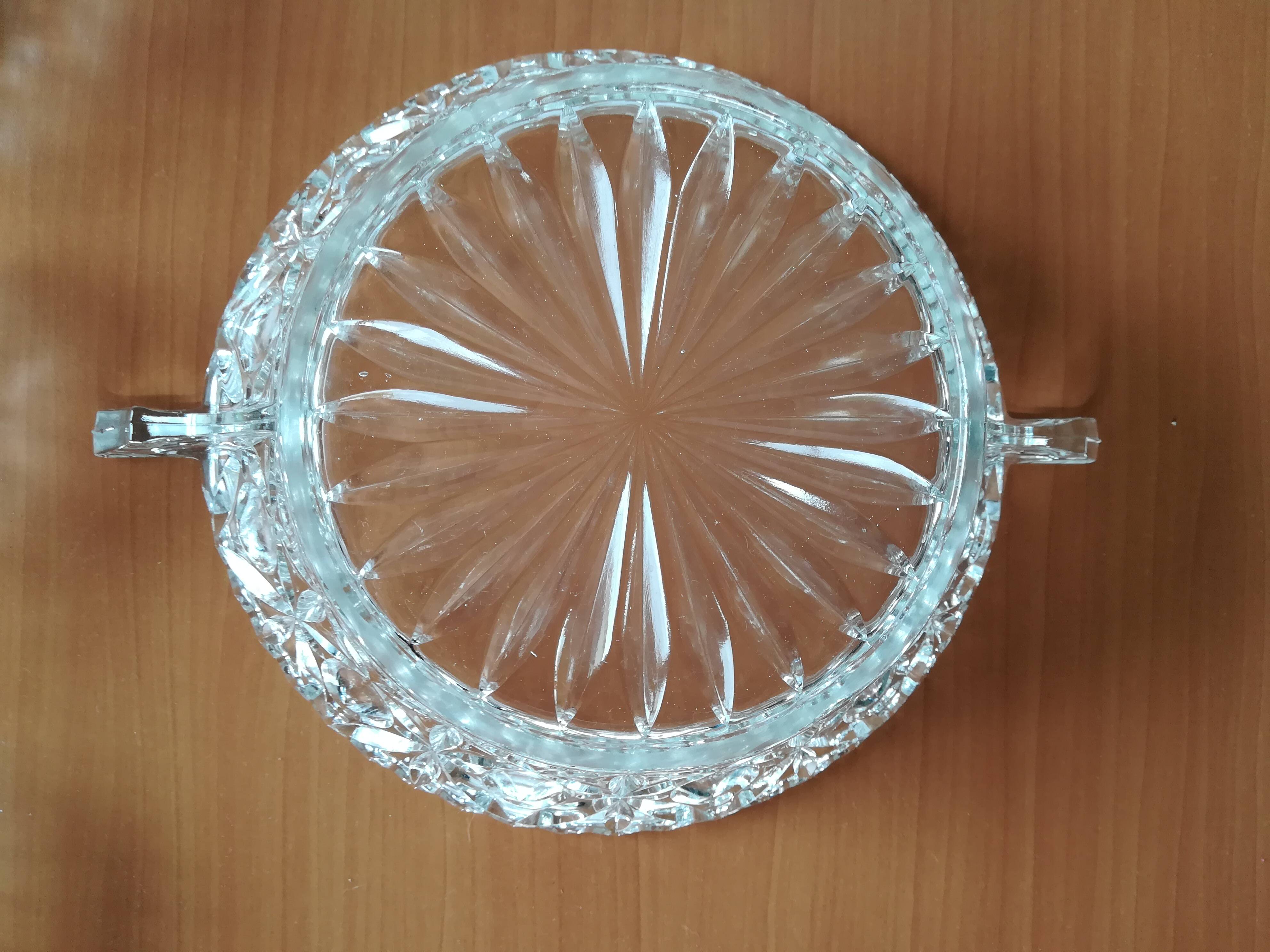 Chiseled glass fruit salad set