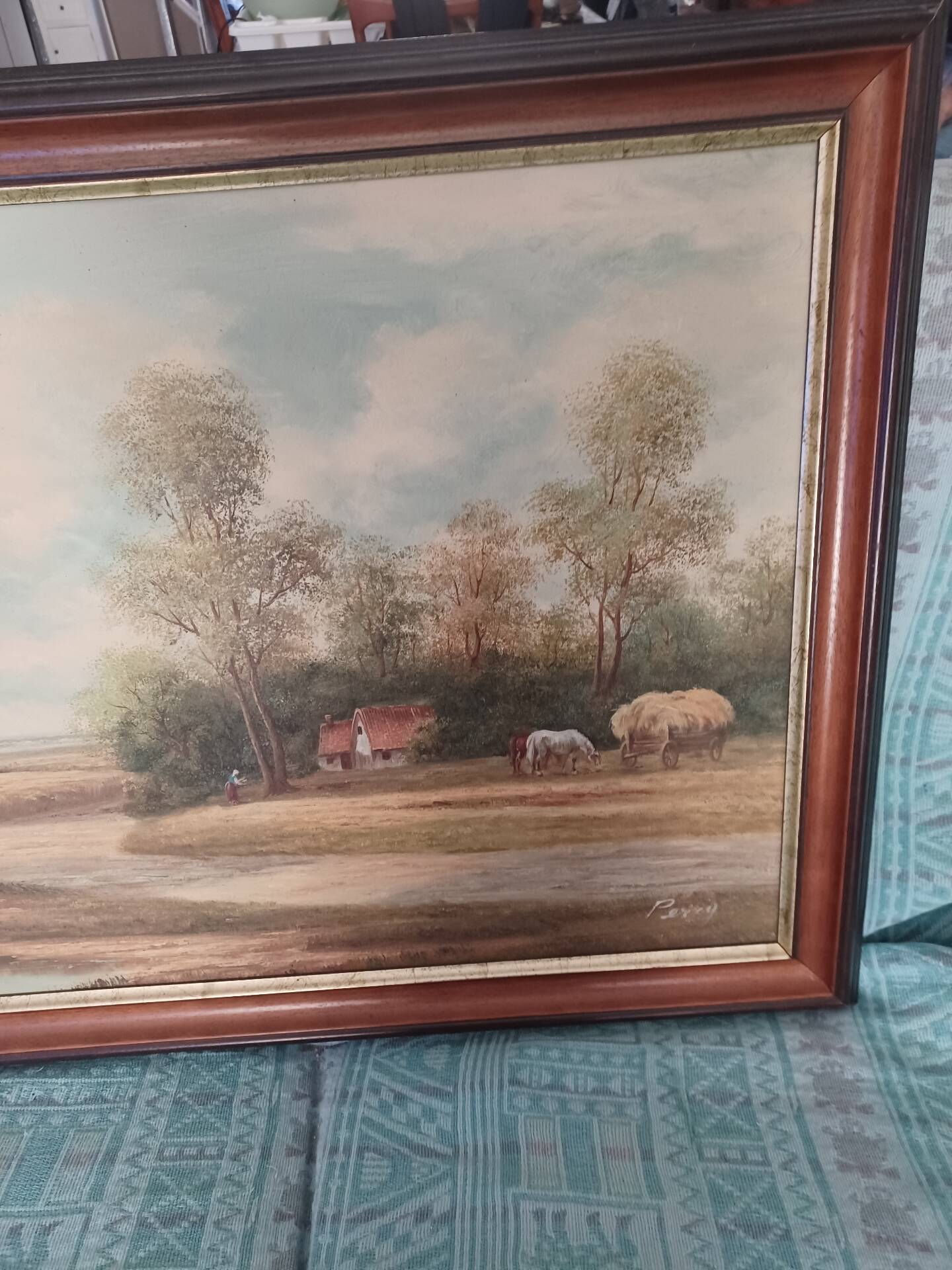 Grand tableau signé Percy