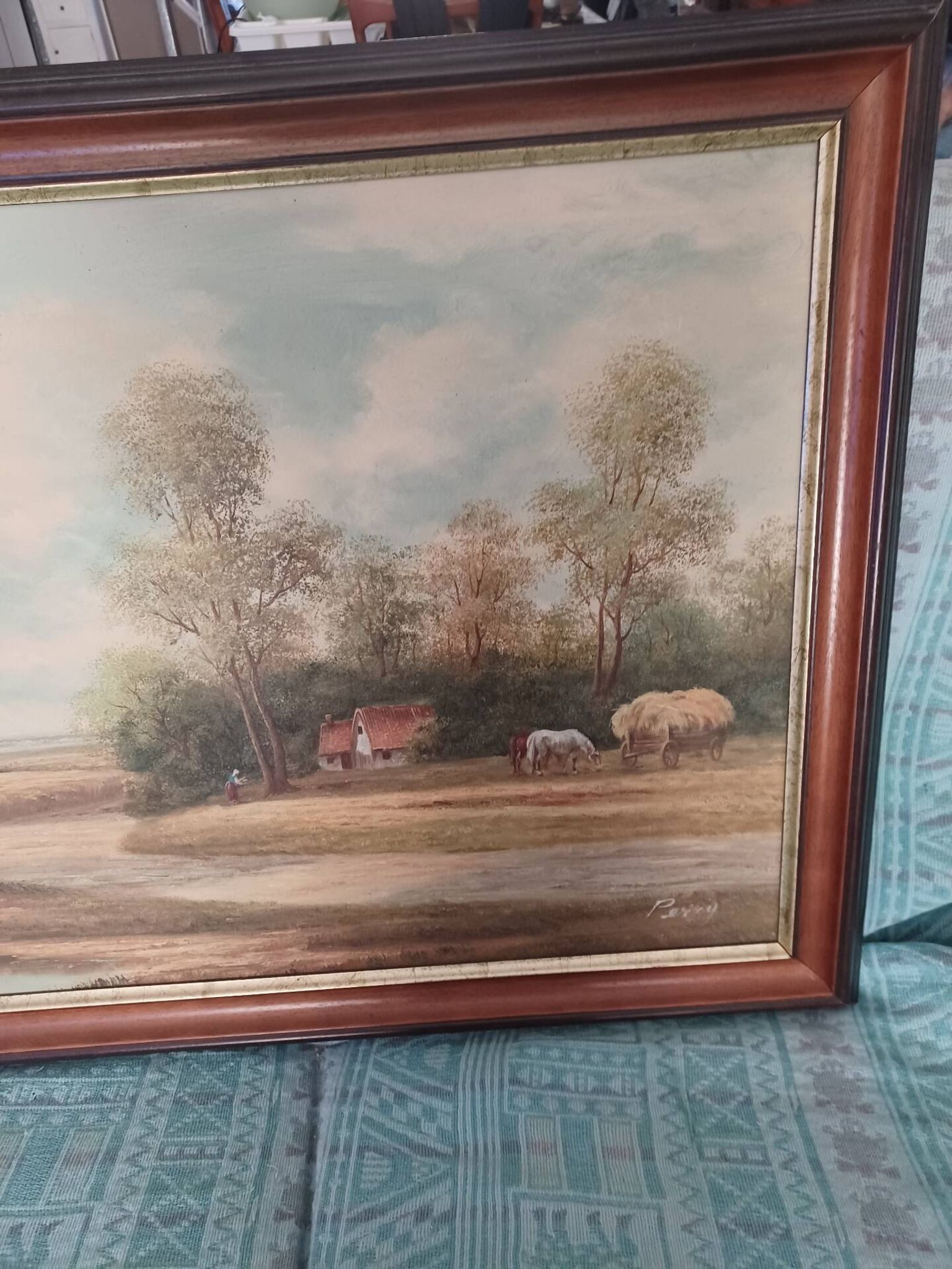 Grand tableau signé Percy