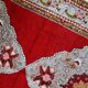 Vintage turkish oushak handmade carpet 110cm x 340cm 1940s, 1c515