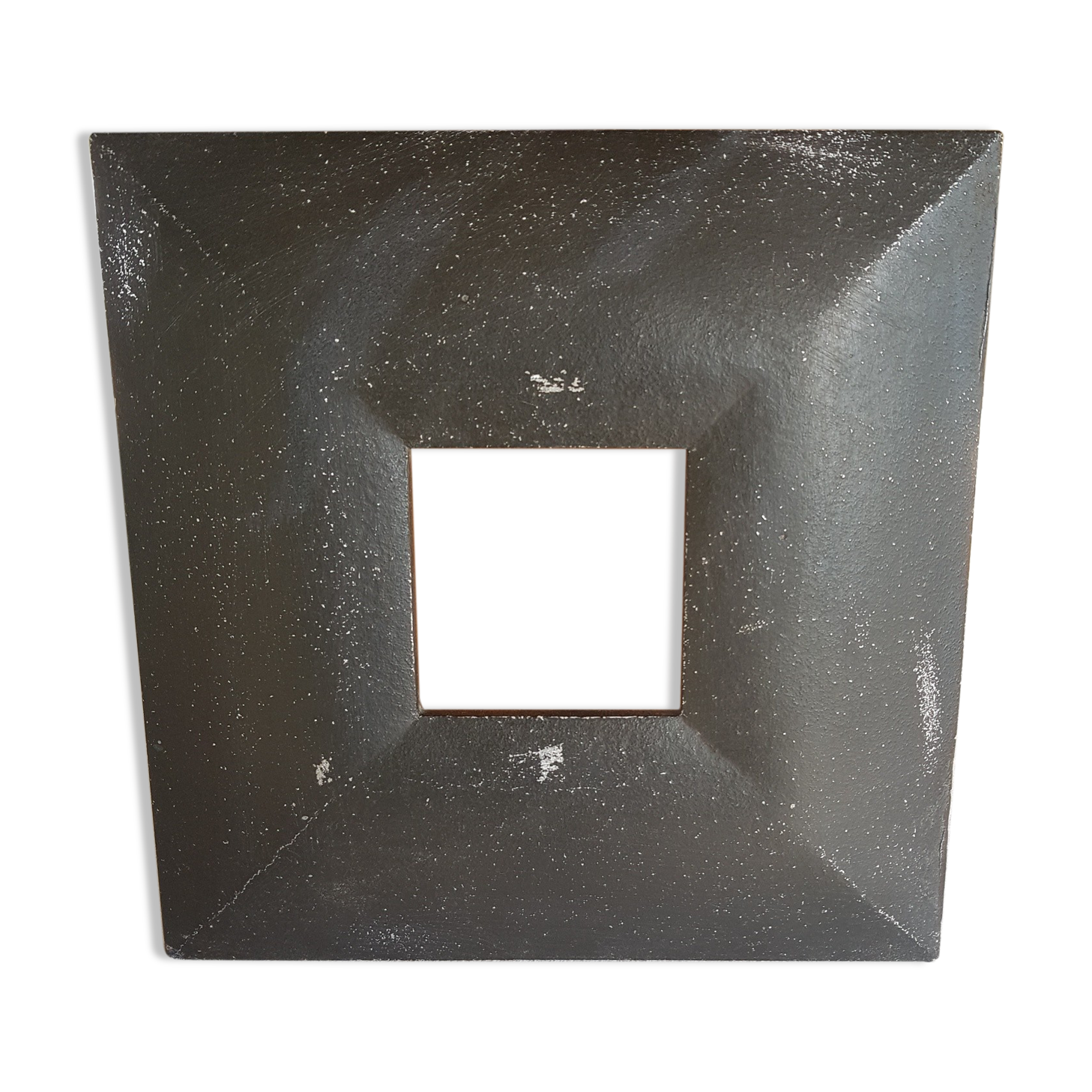 Black square metal design frame