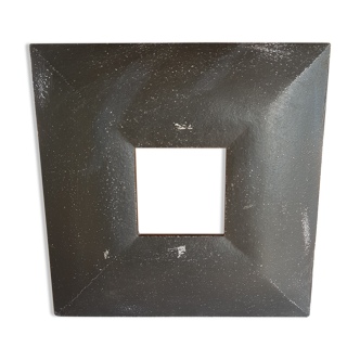 Black square metal design frame