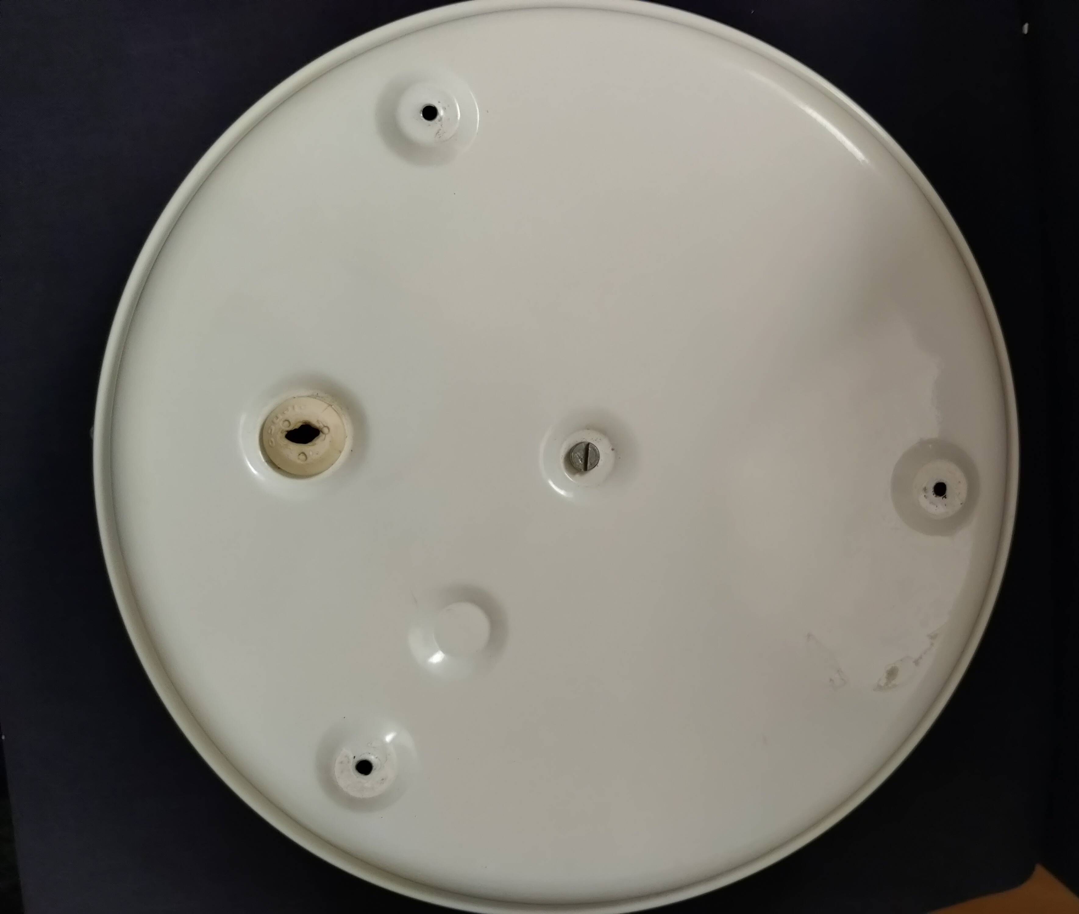 White Ikea vintage ceiling light with 3 adjustable spotlights, 90s