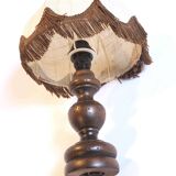 Small wooden foot lamp