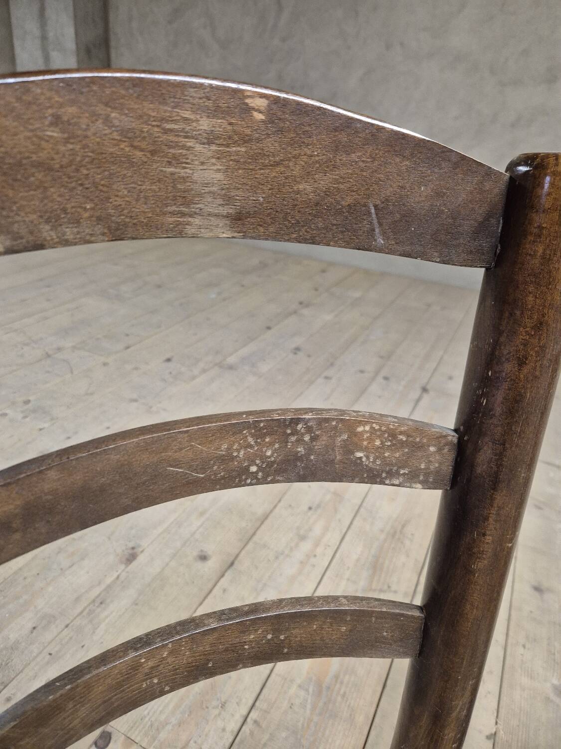 Pair of rustic country mountain straw chairs, old 1950s