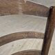 Pair of rustic country mountain straw chairs, old 1950s