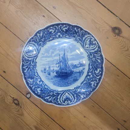 Decorative marine plate Delft - Petrus Regout