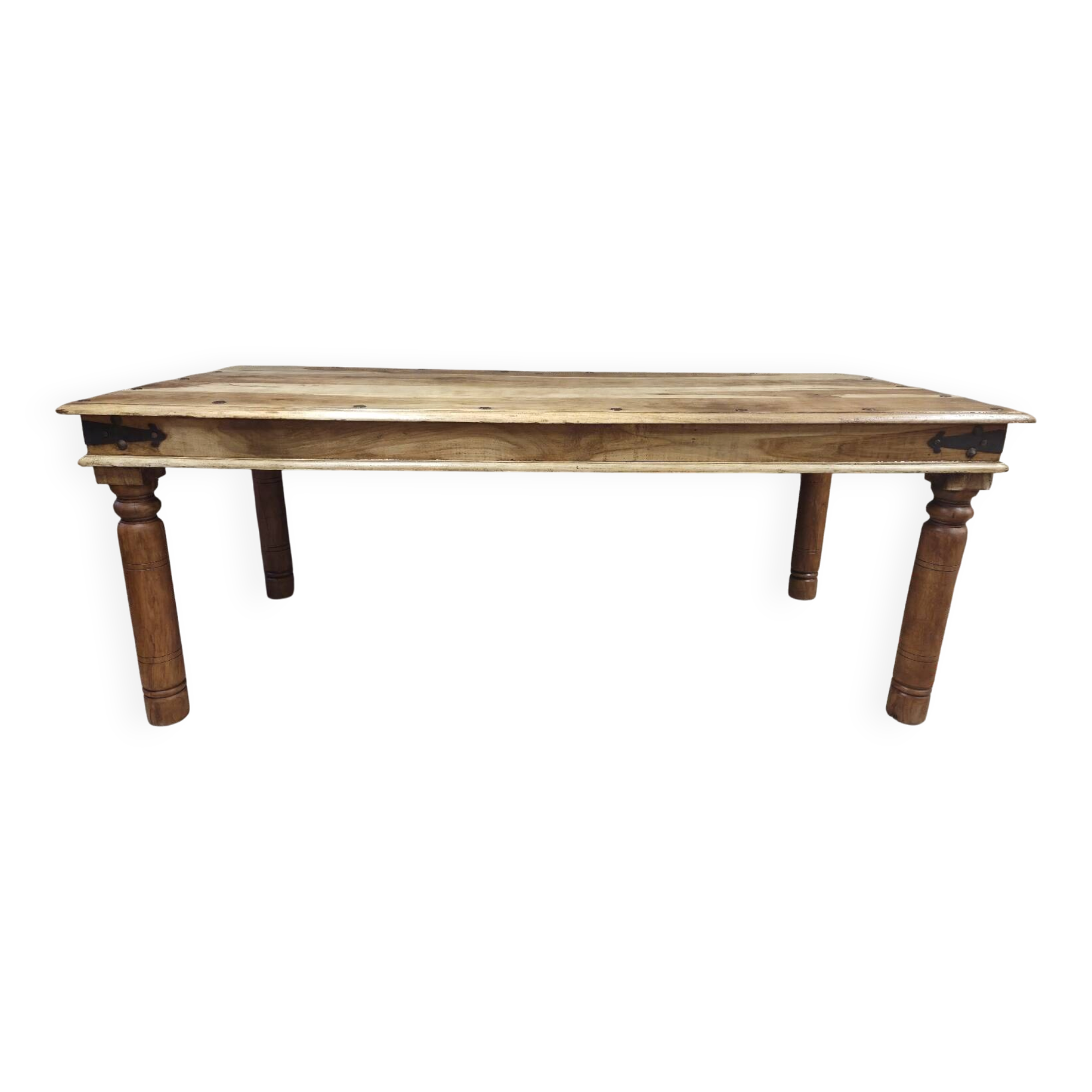 Large solid wood dining table