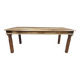 Large solid wood dining table