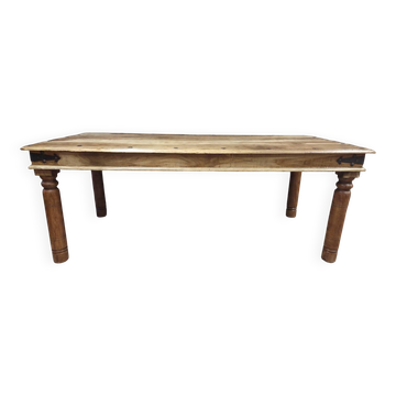 Large solid wood dining table
