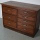 Dutch Industrial Oak Apothecary Cabinet, Mid-20th Century