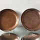 2 ottoman antique  plates bowls copper tin coated