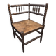 Fauteuil de coin de cheminée ancien