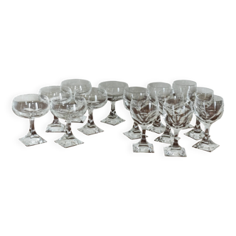 Incredible Arnolfo di Cambio "Marbella" stemware set (1970s/80s)