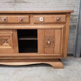 Sideboard buffet oak charles dudouyt art deco 1940
