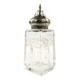 Art Deco sugar bowl, crystal, silver, United Kingdom, early 20th century