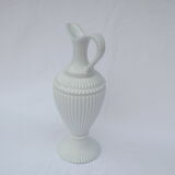 Pitcher vintage glass white opalin way porcelain