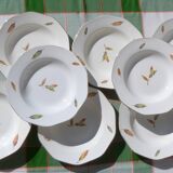 Set of 8 soup plates in Nemours earthenware