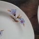 6 BD Limoges dessert plates – geometric floral decoration – 1950s