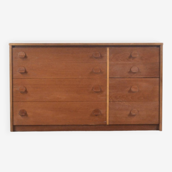 Midcentury 'Stagteak Chest Of Drawers Bedside Cabinet By John And Sylvia Reid. Modern Retro Danish S